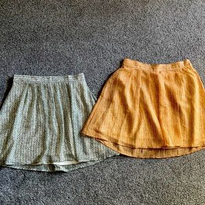 2 flowy skirts